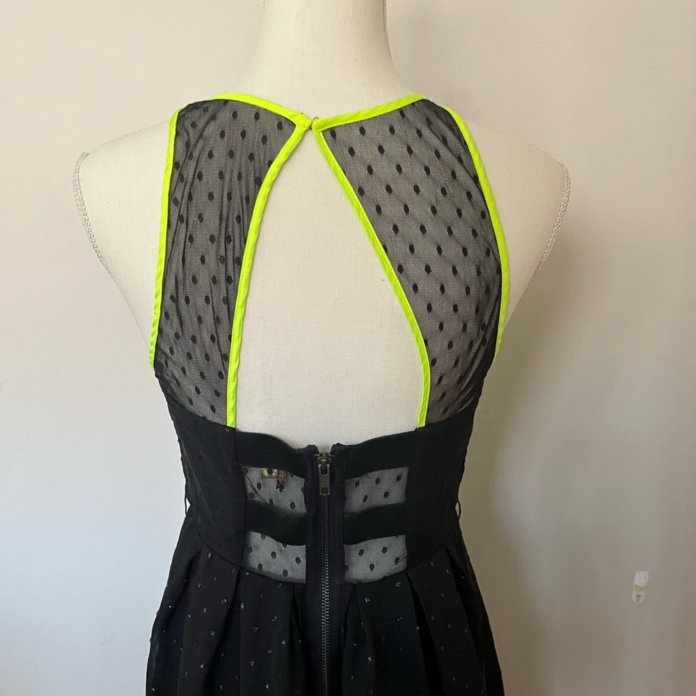 Princess by Vera Wang Black Dots Neon Trim Dress size 7 - Picture 10 of 14